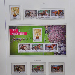 Collection timbres d'Australie 1996-2010 oblitérés en album Leuchtturm.