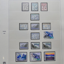 Collection timbres d'Îles Féroé 1975-2006 oblitérés en album Safe.