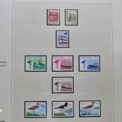 Collection timbres d'Îles Féroé 1975-2006 oblitérés en album Safe.