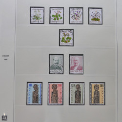 Collection timbres d'Îles Féroé 1975-2006 oblitérés en album Safe.