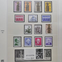 Collection timbres d'Îles Féroé 1975-2006 oblitérés en album Safe.