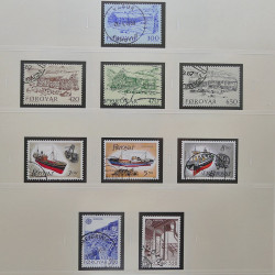 Collection timbres d'Îles Féroé 1975-2006 oblitérés en album Safe.