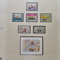 Collection timbres d'Îles Féroé 1975-2006 oblitérés en album Safe.