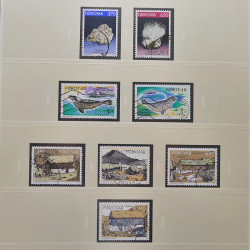 Collection timbres d'Îles Féroé 1975-2006 oblitérés en album Safe.
