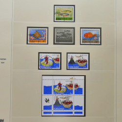 Collection timbres d'Îles Féroé 1975-2006 oblitérés en album Safe.