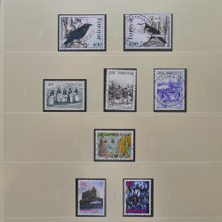 Collection timbres d'Îles Féroé 1975-2006 oblitérés en album Safe.