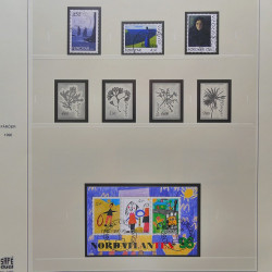 Collection timbres d'Îles Féroé 1975-2006 oblitérés en album Safe.