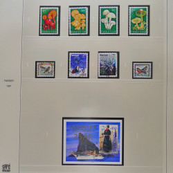 Collection timbres d'Îles Féroé 1975-2006 oblitérés en album Safe.