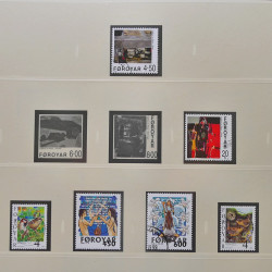 Collection timbres d'Îles Féroé 1975-2006 oblitérés en album Safe.