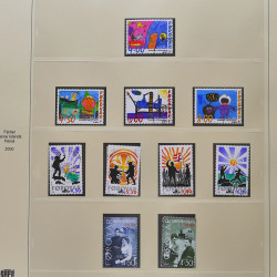 Collection timbres d'Îles Féroé 1975-2006 oblitérés en album Safe.