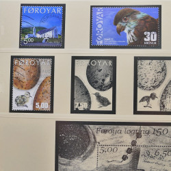 Collection timbres d'Îles Féroé 1975-2006 oblitérés en album Safe.