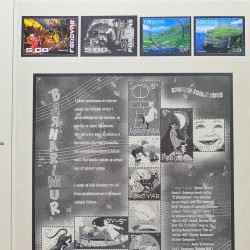 Collection timbres d'Îles Féroé 1975-2006 oblitérés en album Safe.