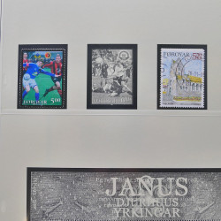 Collection timbres d'Îles Féroé 1975-2006 oblitérés en album Safe.