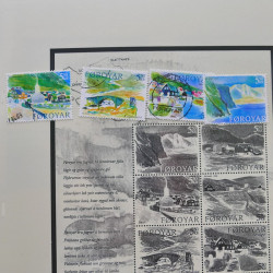 Collection timbres d'Îles Féroé 1975-2006 oblitérés en album Safe.