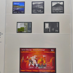 Collection timbres d'Îles Féroé 1975-2006 oblitérés en album Safe.