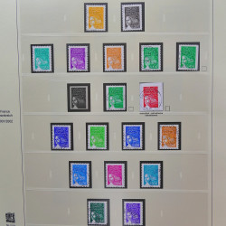 Collection timbres de France 2002-2004 oblitérés en album Safe.