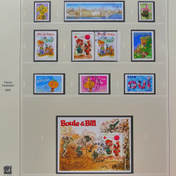 Collection timbres de France 2002-2004 oblitérés en album Safe.