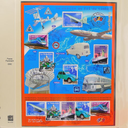 Collection timbres de France 2002-2004 oblitérés en album Safe.