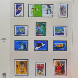 Collection timbres de France 2002-2004 oblitérés en album Safe.
