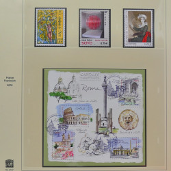 Collection timbres de France 2002-2004 oblitérés en album Safe.
