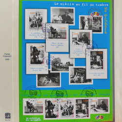 Collection timbres de France 2002-2004 oblitérés en album Safe.