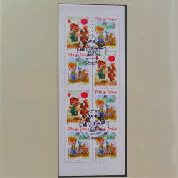 Collection timbres de France 2002-2004 oblitérés en album Safe.