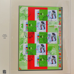 Collection timbres de France 2002-2004 oblitérés en album Safe.