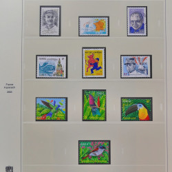 Collection timbres de France 2002-2004 oblitérés en album Safe.