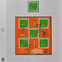 Collection timbres de France 2002-2004 oblitérés en album Safe.
