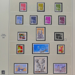 Collection timbres de France 2002-2004 oblitérés en album Safe.