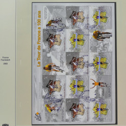 Collection timbres de France 2002-2004 oblitérés en album Safe.