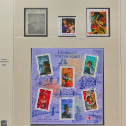 Collection timbres de France 2002-2004 oblitérés en album Safe.