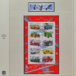 Collection timbres de France 2002-2004 oblitérés en album Safe.
