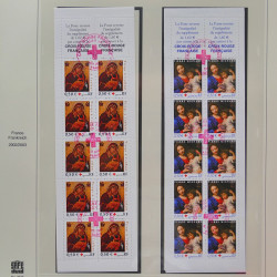 Collection timbres de France 2002-2004 oblitérés en album Safe.