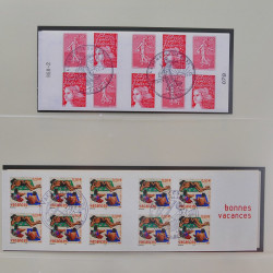Collection timbres de France 2002-2004 oblitérés en album Safe.