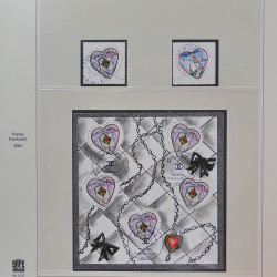 Collection timbres de France 2002-2004 oblitérés en album Safe.