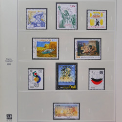 Collection timbres de France 2002-2004 oblitérés en album Safe.