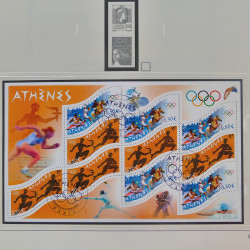 Collection timbres de France 2002-2004 oblitérés en album Safe.