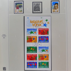 Collection timbres de France 2002-2004 oblitérés en album Safe.