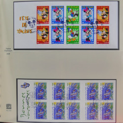 Collection timbres de France 2002-2004 oblitérés en album Safe.