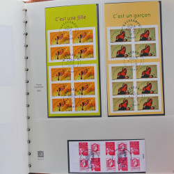 Collection timbres de France 2002-2004 oblitérés en album Safe.