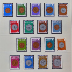 Collection timbres de Guernesey 1977-1994 oblitérés en album Safe.