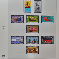 Collection timbres de Guernesey 1977-1994 oblitérés en album Safe.