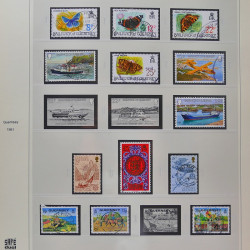 Collection timbres de Guernesey 1977-1994 oblitérés en album Safe.