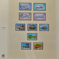Collection timbres de Guernesey 1977-1994 oblitérés en album Safe.