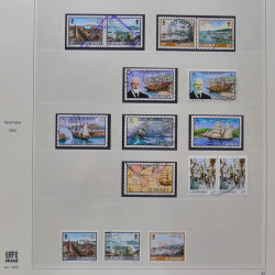 Collection timbres de Guernesey 1977-1994 oblitérés en album Safe.