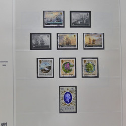 Collection timbres de Guernesey 1977-1994 oblitérés en album Safe.
