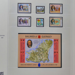 Collection timbres de Guernesey 1977-1994 oblitérés en album Safe.