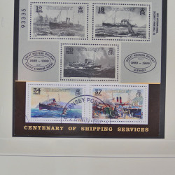 Collection timbres de Guernesey 1977-1994 oblitérés en album Safe.