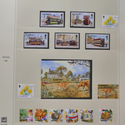 Collection timbres de Guernesey 1977-1994 oblitérés en album Safe.